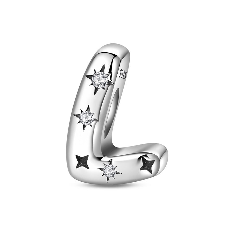 Charm Letras del Alfabeto Con Estrellas