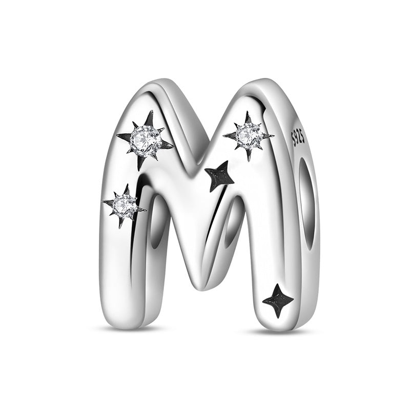 Charm Letras del Alfabeto Con Estrellas