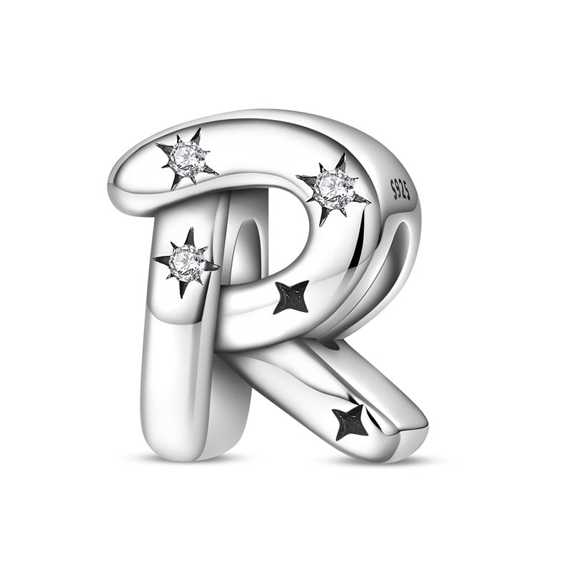 Charm Letras del Alfabeto Con Estrellas