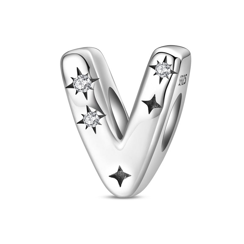 Charm Letras del Alfabeto Con Estrellas