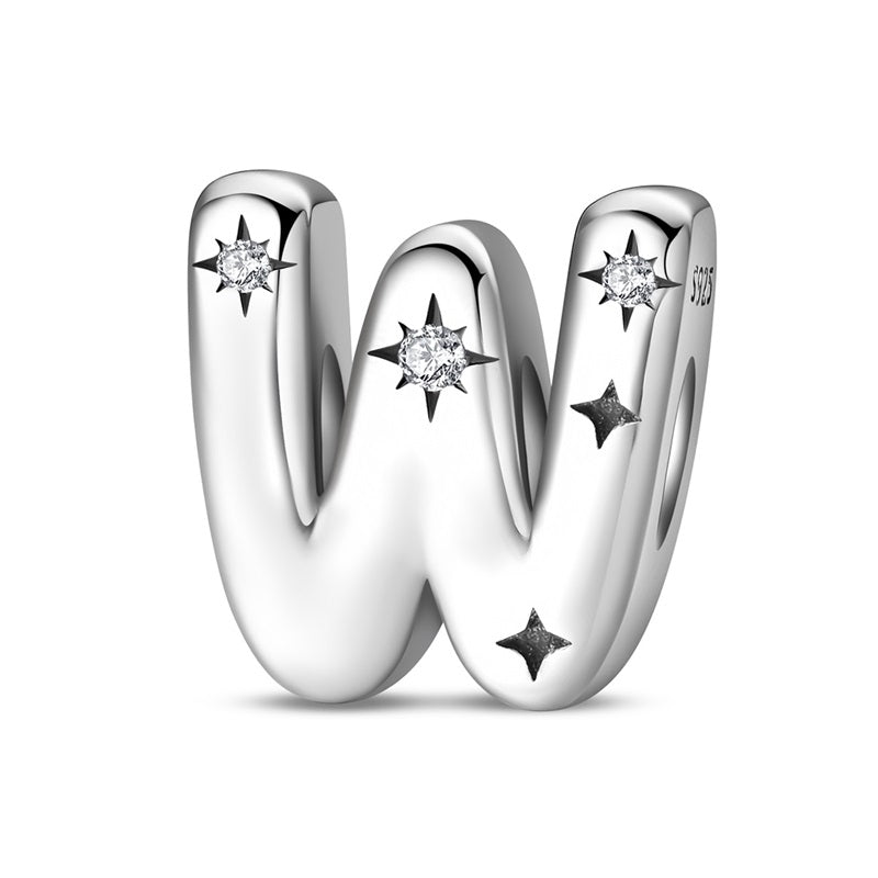 Charm Letras del Alfabeto Con Estrellas