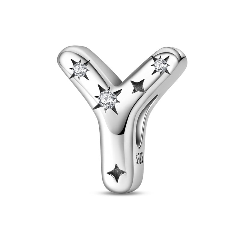 Charm Letras del Alfabeto Con Estrellas