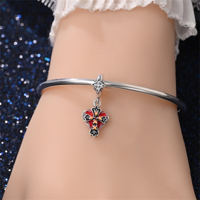 Charm Cruz & Corazon Rojo