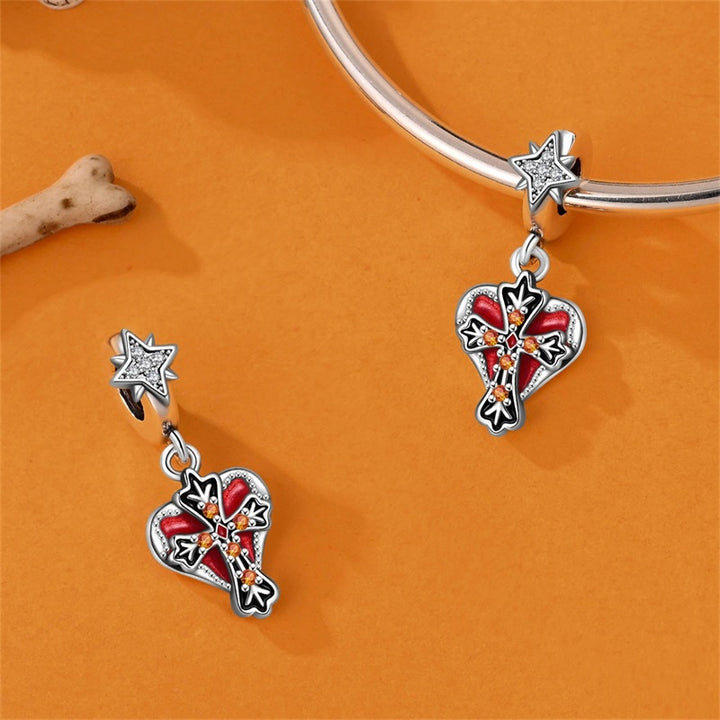 Charm Cruz & Corazon Rojo