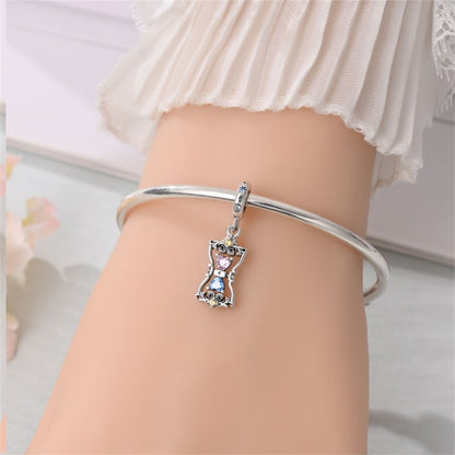 Charm Reloj Azul & Rosa