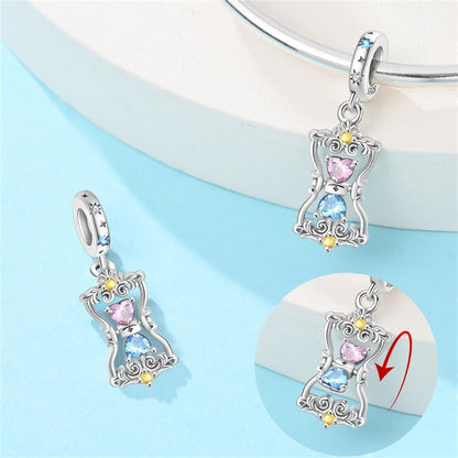 Charm Reloj Azul & Rosa