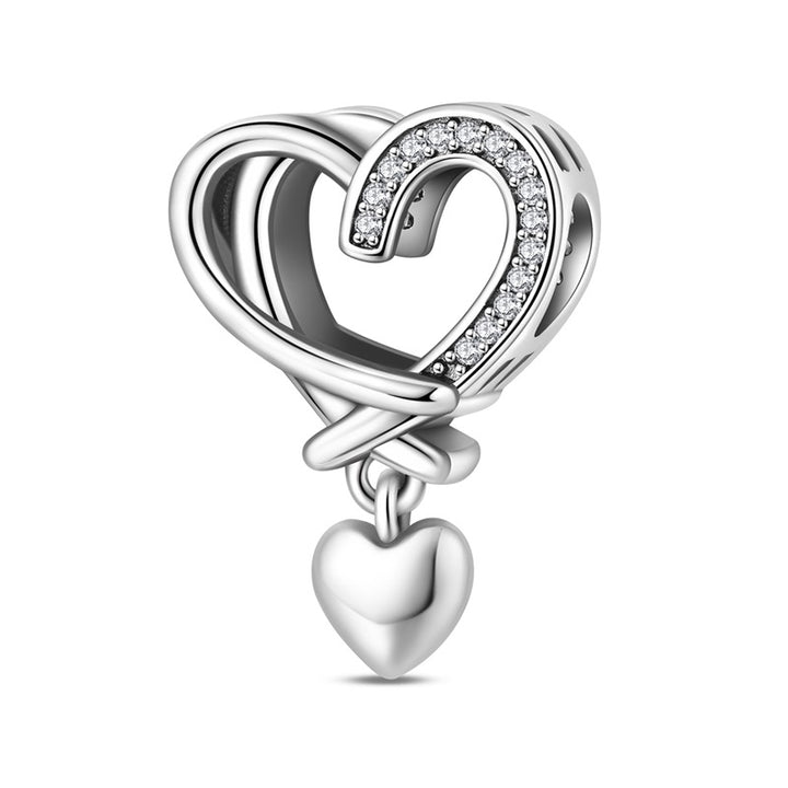 Charm Corazon Plateado