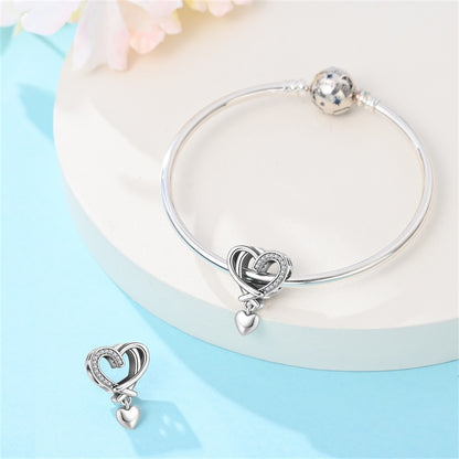 Charm Corazon Plateado