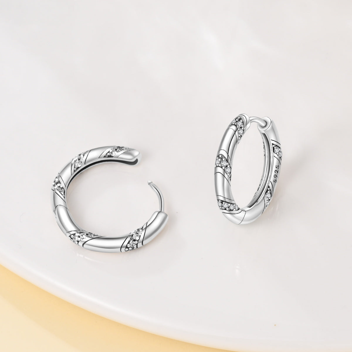 Aretes Espiral Reluciente