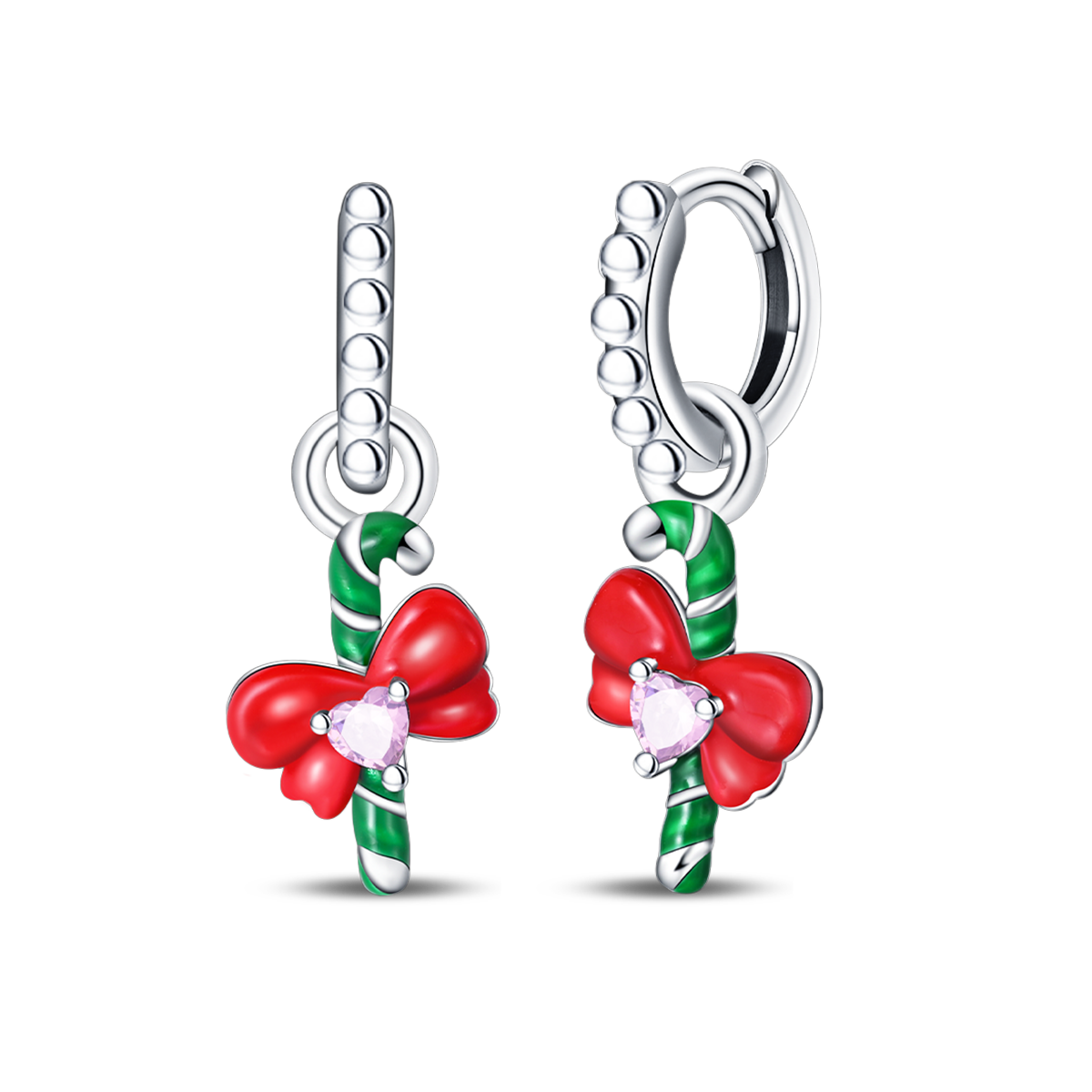 Aretes Caramelo Navideño