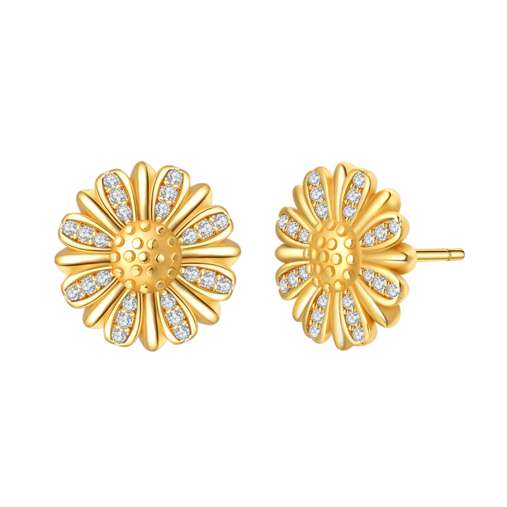 Aretes Margaritas Doradas