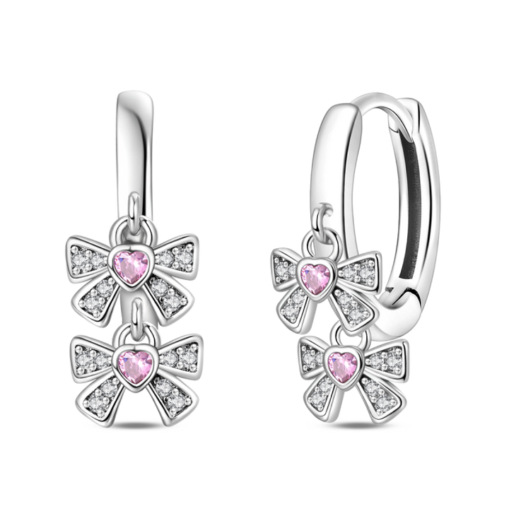 Aretes De Moñitos Diamantados