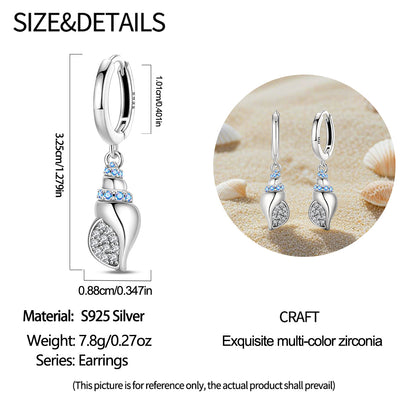 Aretes Caracoles Marinos