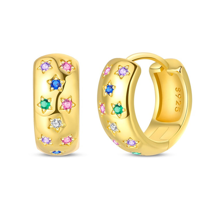 Aretes Estrellas Multicolor