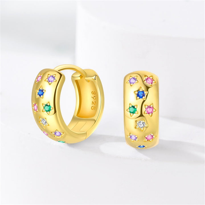 Aretes Estrellas Multicolor