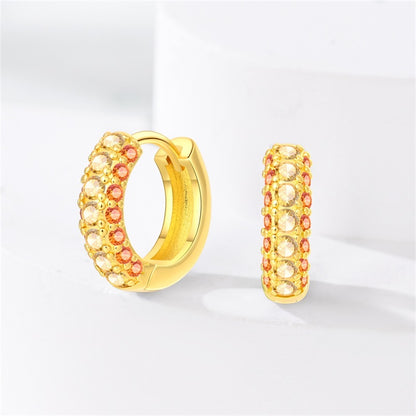 Aretes Dorado & Naranja