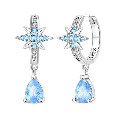 Aretes Gota Azul