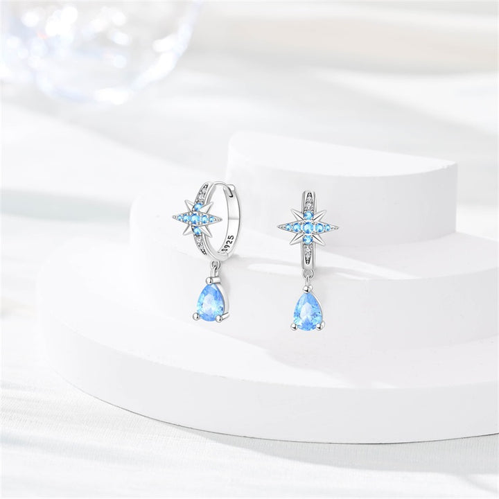 Aretes Gota Azul