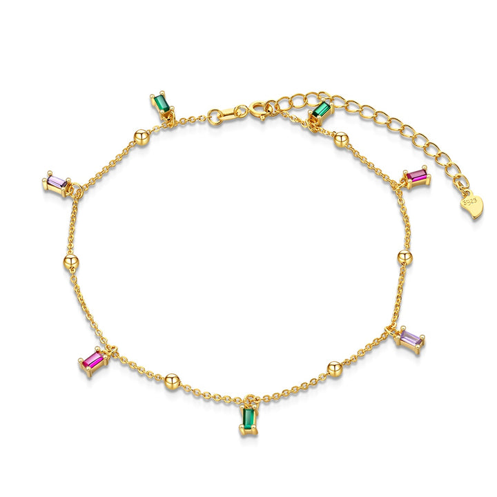 Tobillera Piedras Multicolor