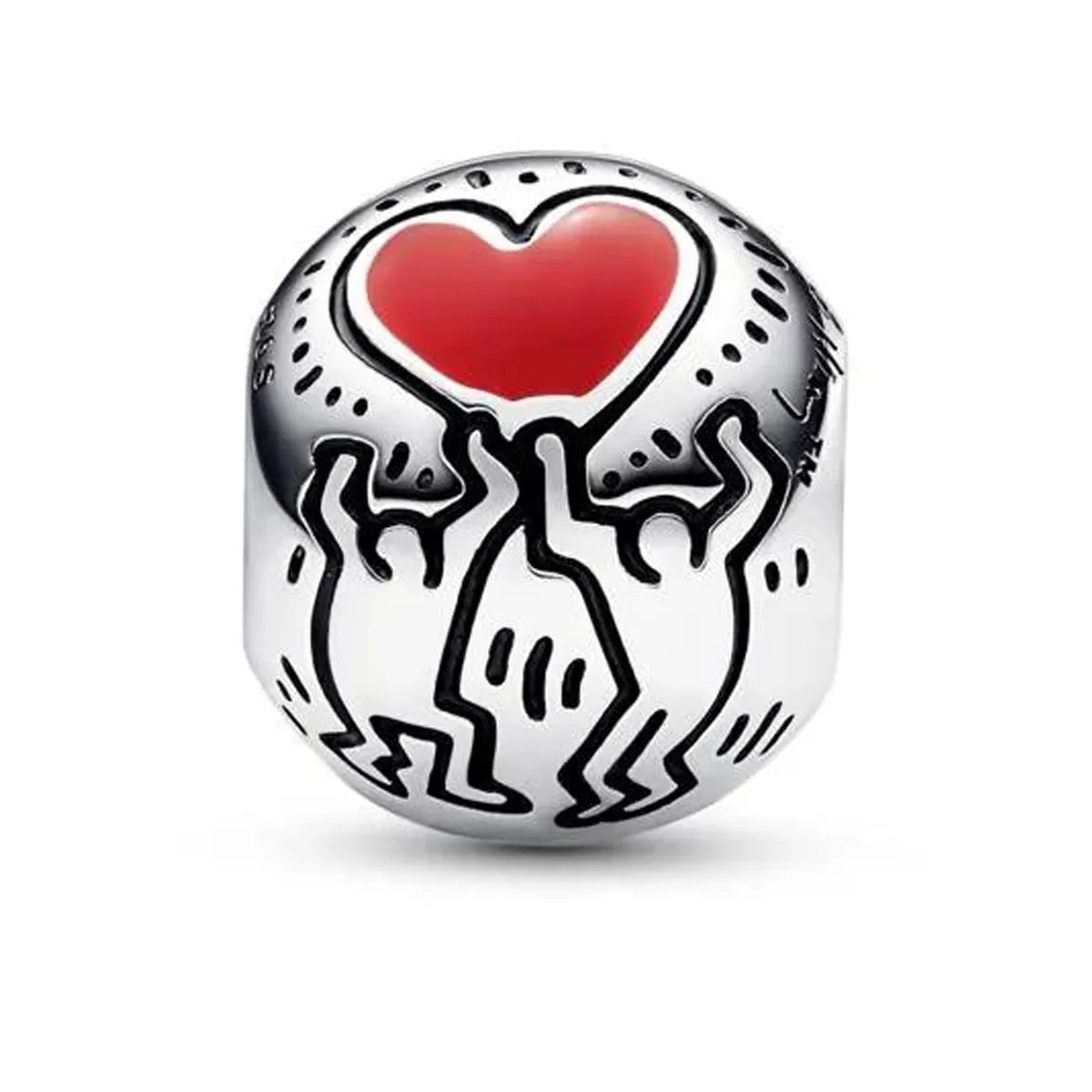 Charm Corazon Rojo de Keith Haring