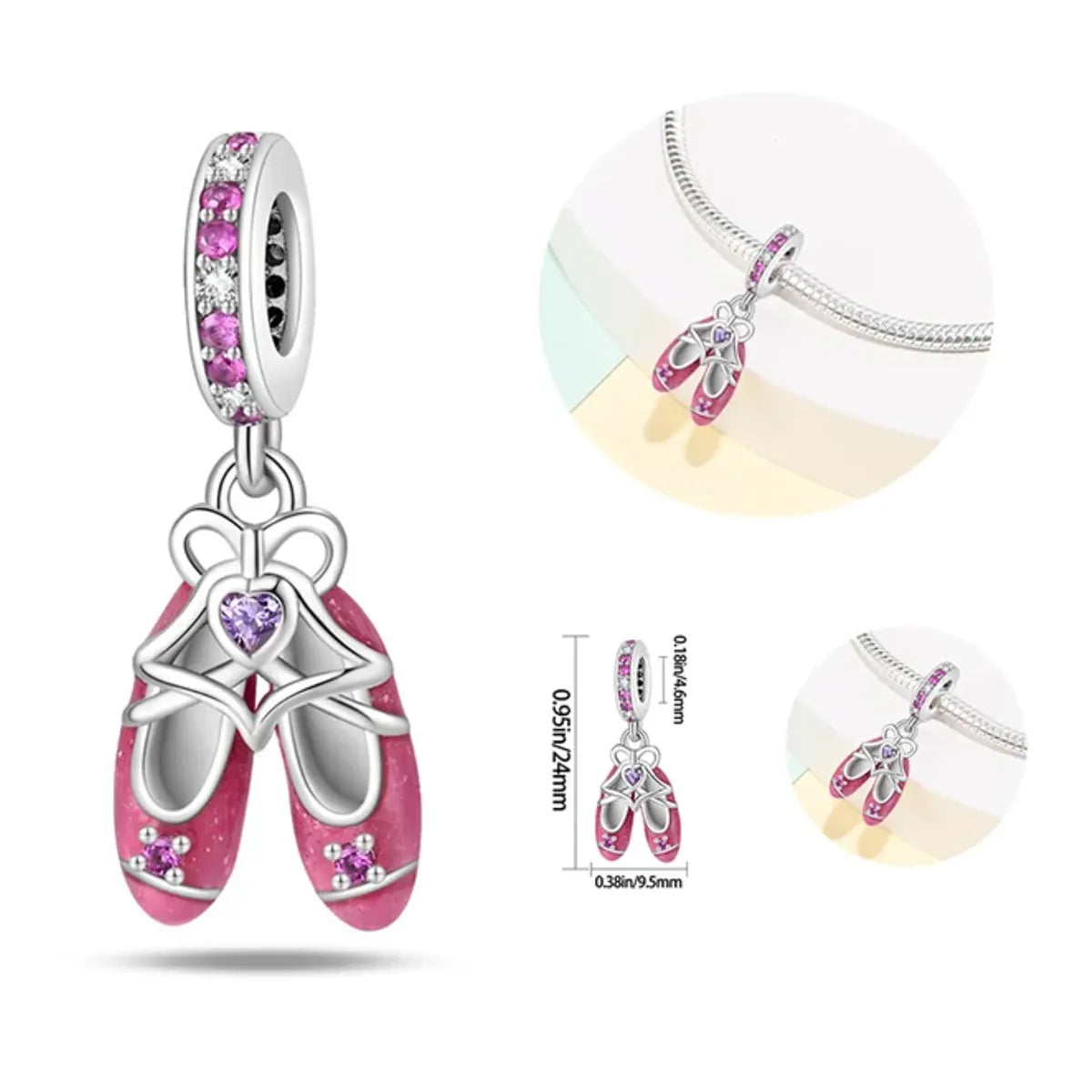 Charm Zapatos de Ballet, Inspirado En Barbie