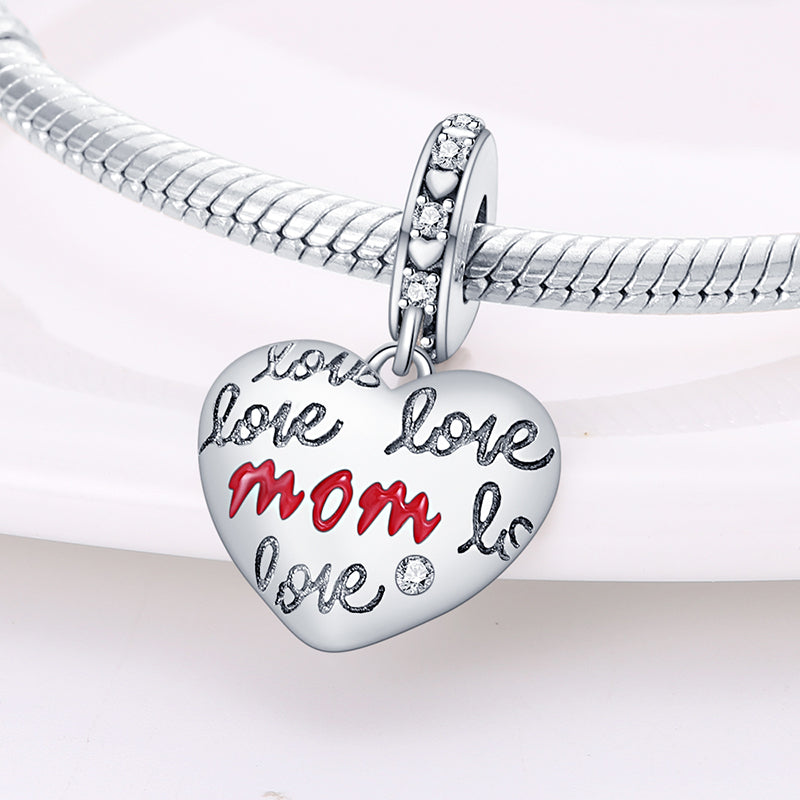 Charm Corazon Mom Love