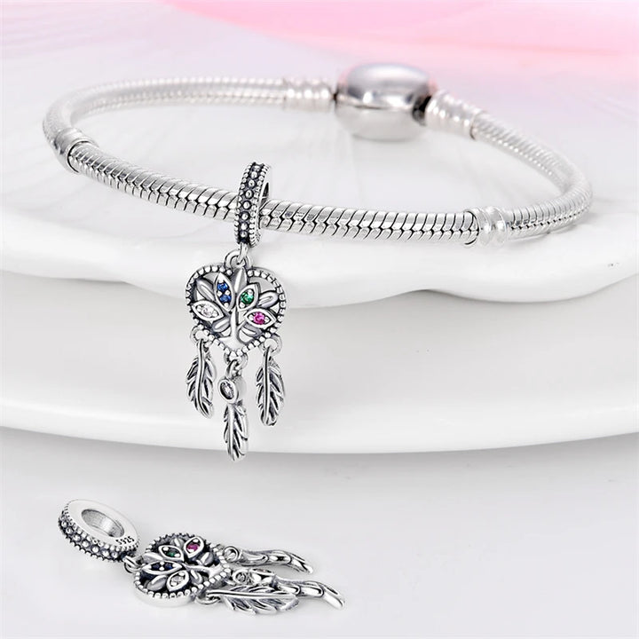 Charm Atrapasueños Corazon "Flor de la Vida"