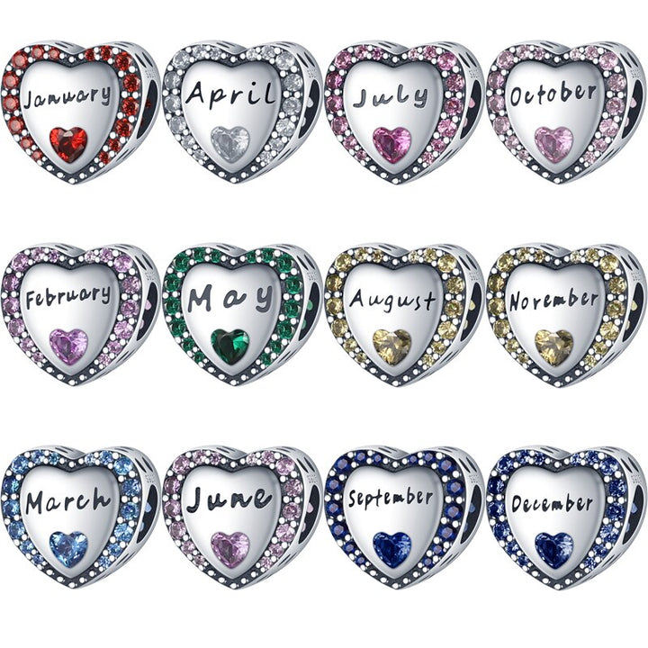 Charm Corazon Mes de Octubre