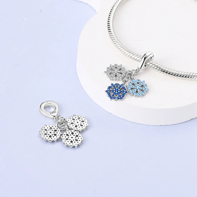 Charm Copos de Nieve Diamantada