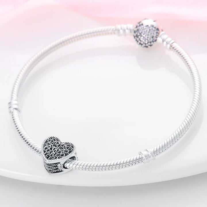 Charm Corazon Artesanal Diamantado