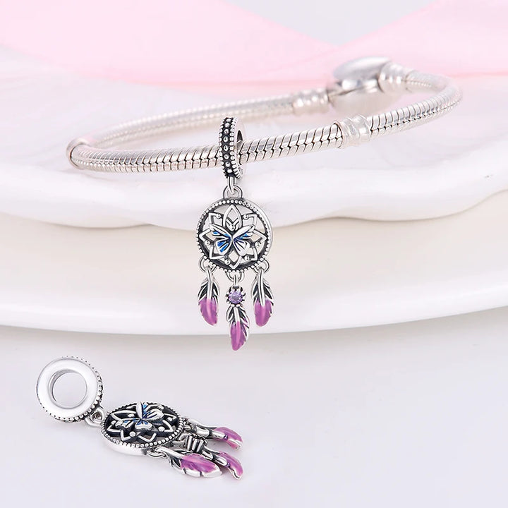 Charm Atrapasueños Mariposa Azul