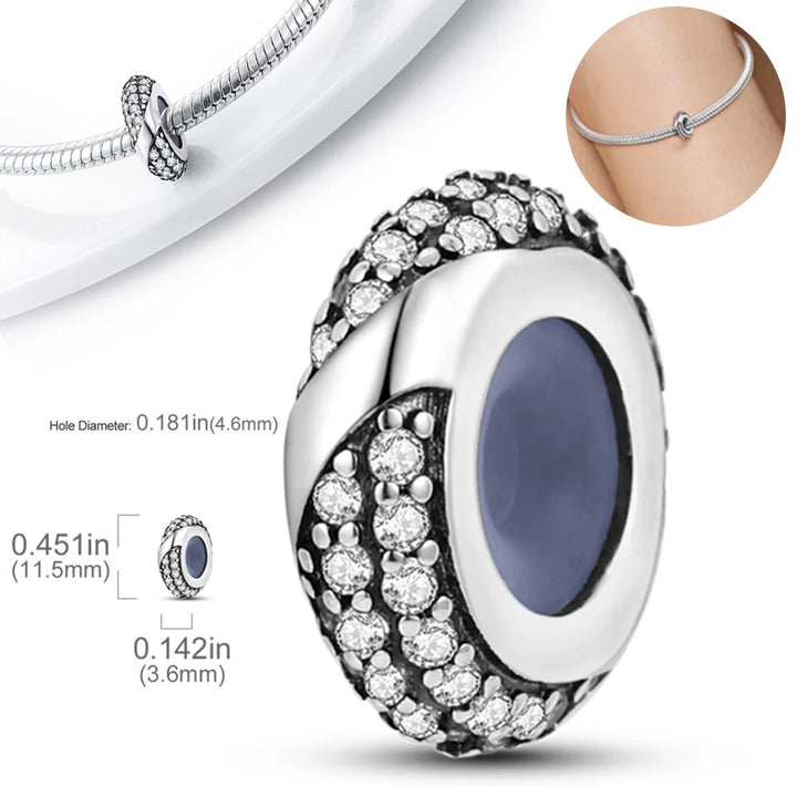 Charm Abalorio Torzal Diamantado