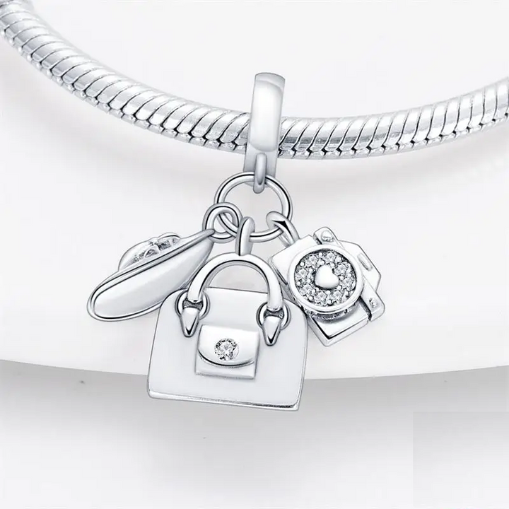 Charm Bolso de Mujer, Camara & Sombrero