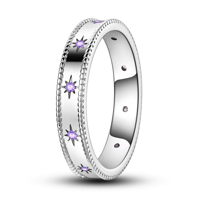 Anillo Estrellas Moradas