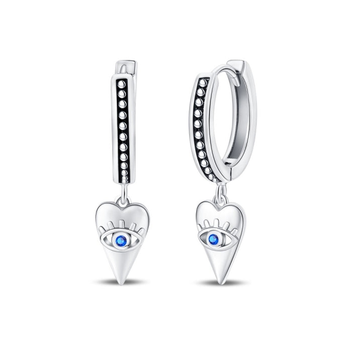 Aretes Corazón de Ojo Turco