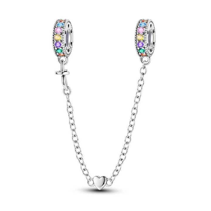 Cadena de Seguridad Corazón Liso