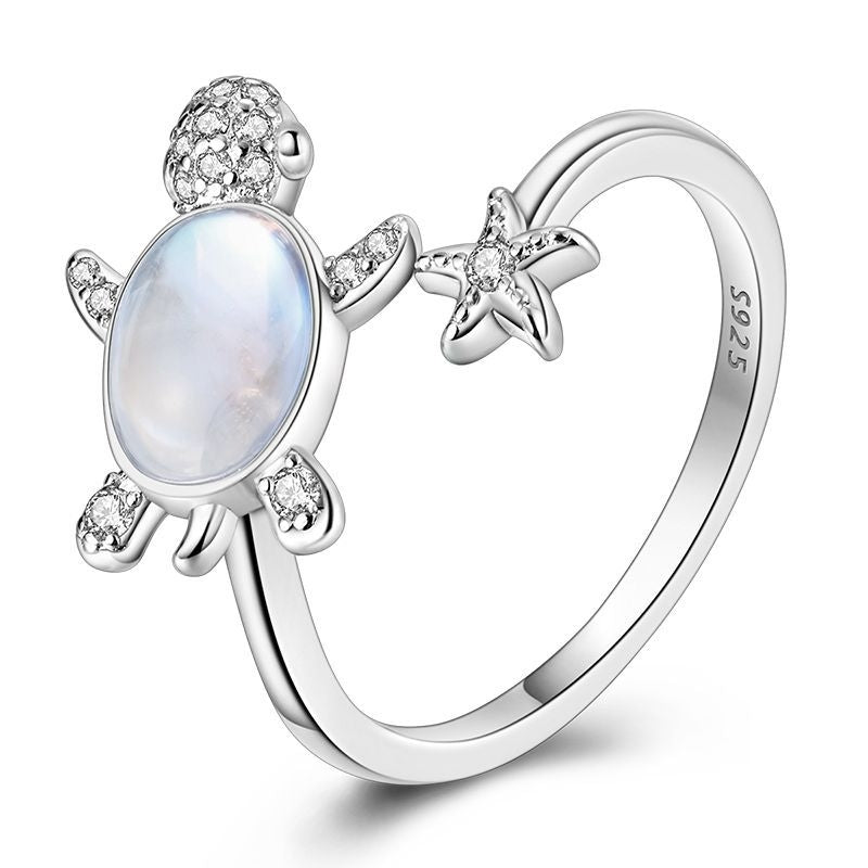 Anillo Tortuga y Estrella de Mar