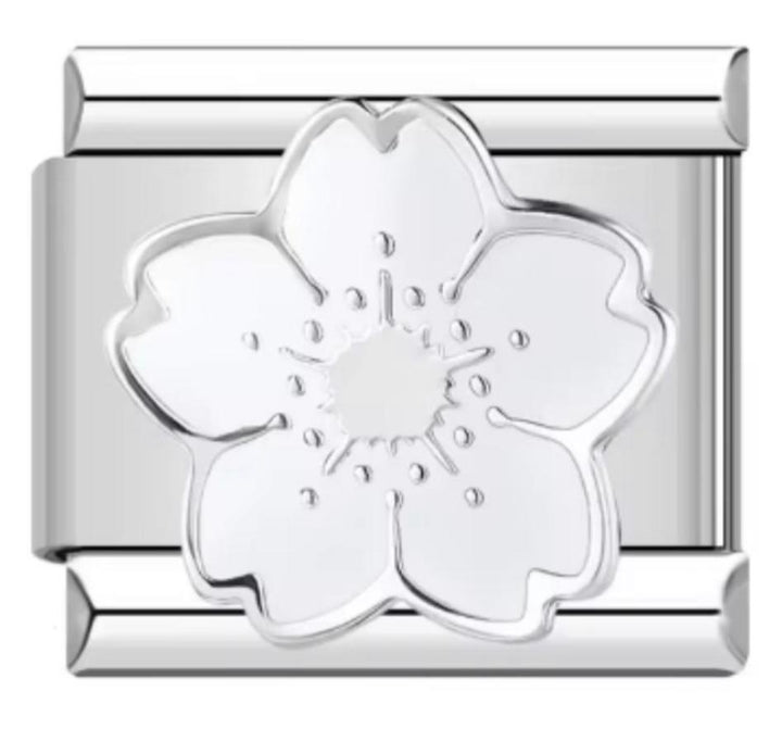 Charm Italiano Flor Blanca