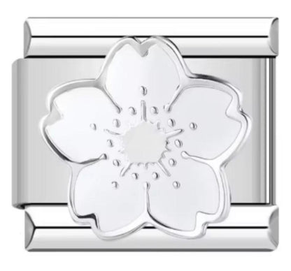 Charm Italiano Flor Blanca