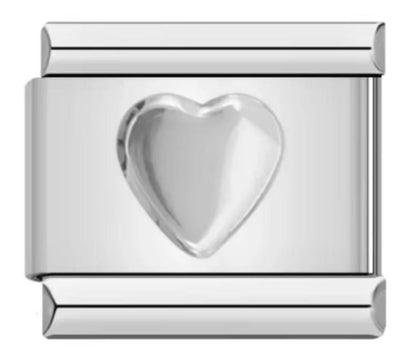 Charm Italiano Corazon Plateado