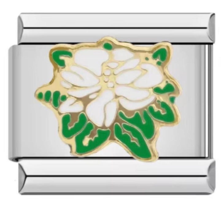 Charm Italiano Flor Blanca