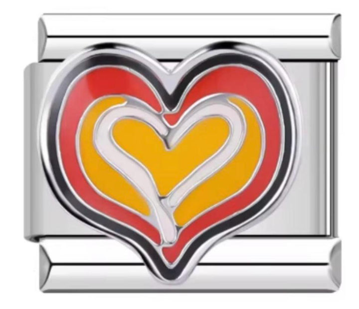 Charm Italiano Corazon Multicolor