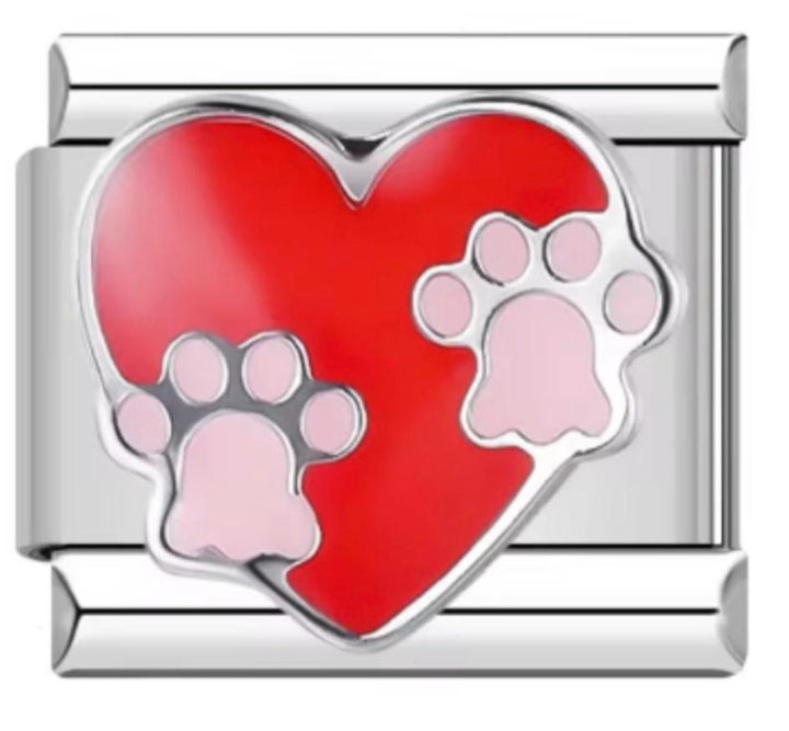 Charm Italiano Corazon & Huellas