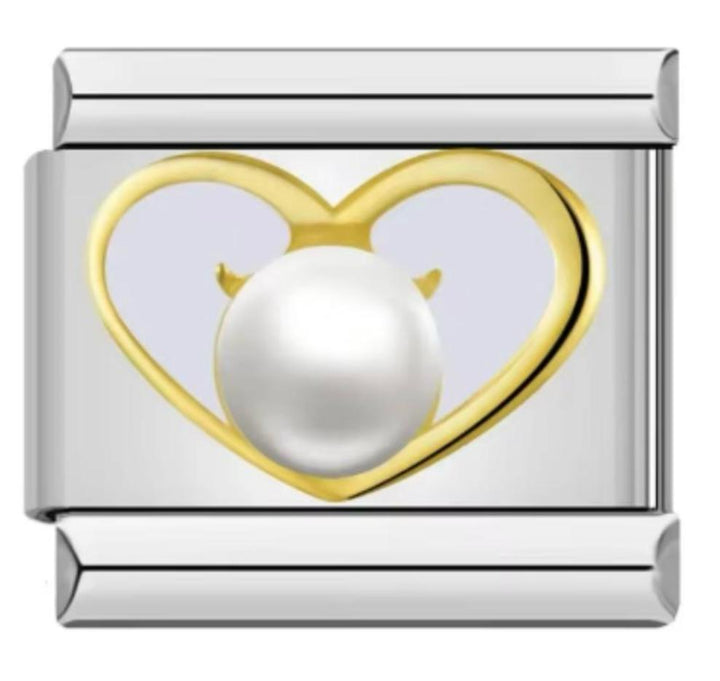 Charm Italiano Corazon & Perla