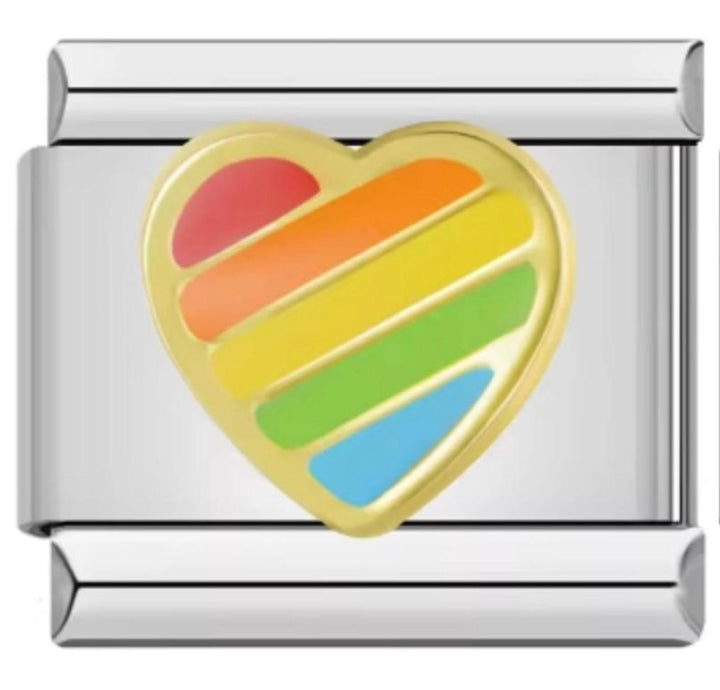 Charm Italiano Corazon Multicolor