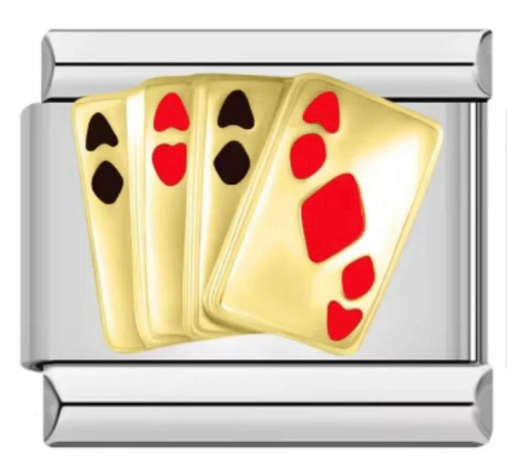 Charm Italiano Naipes Dorados