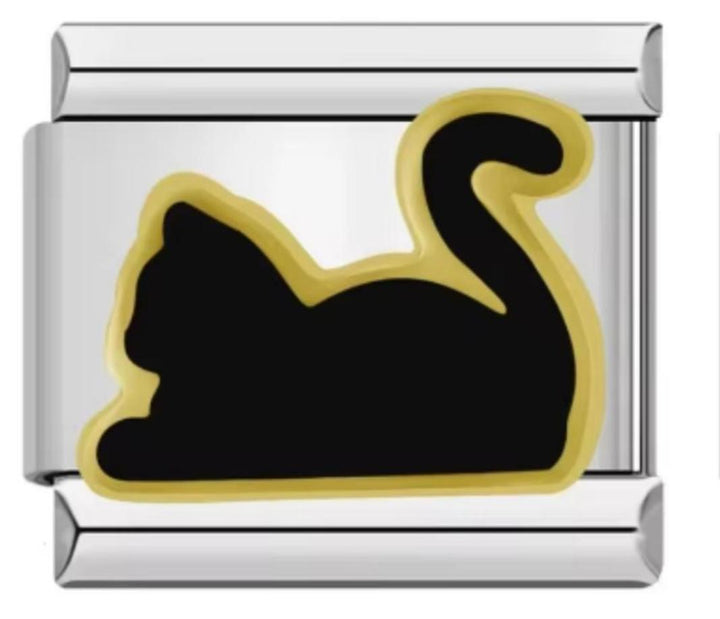 Charm Italiano Gato Negro