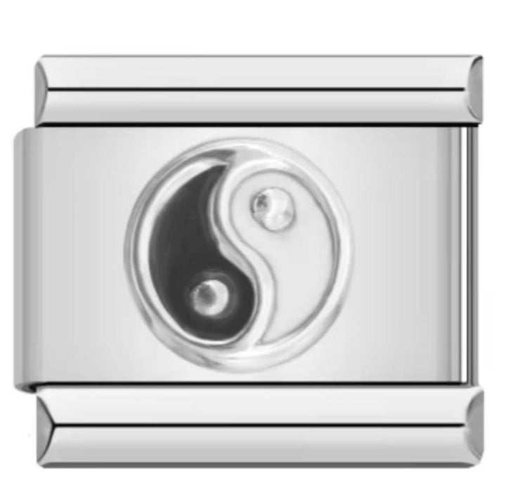 Charm Italiano Yin Y Yang Plateado