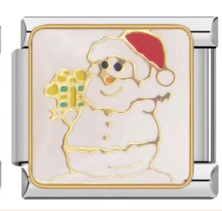 Charm Italiano Muñeco De Nieve