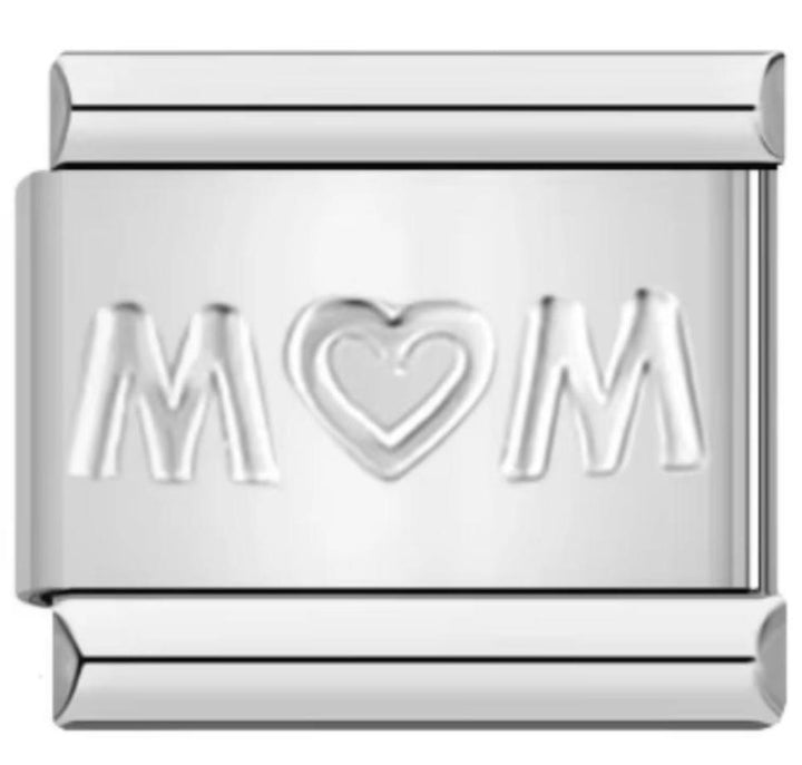 Charm Italiano Plateado Mom